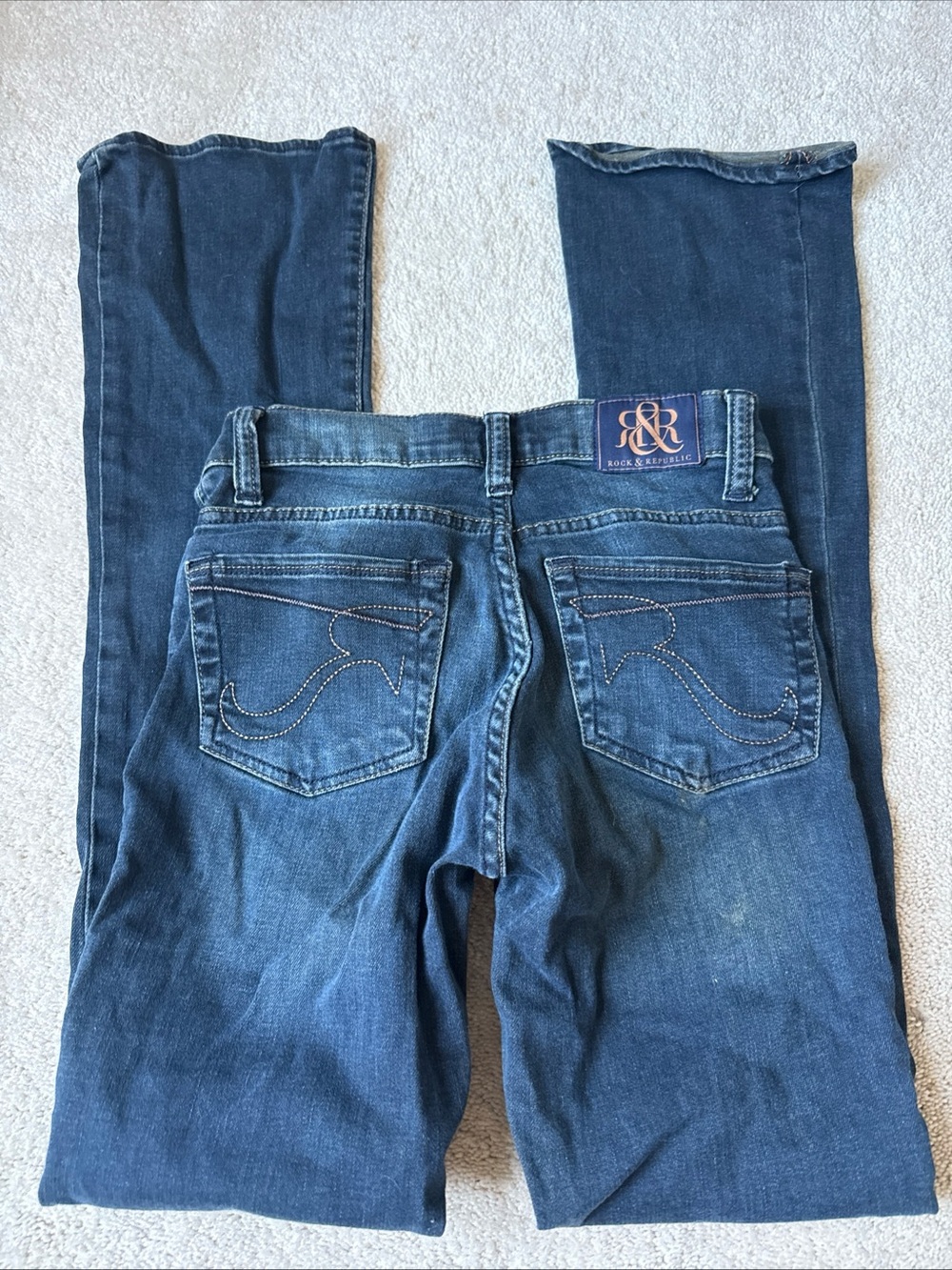 Rock & Republic Women's Medium-Dark Blue Bootcut Jeans
